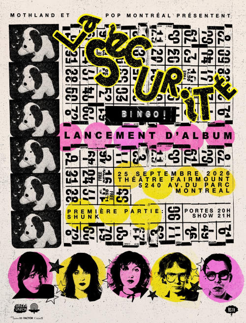 La Sécurité album launch: Bingo! + Shunk