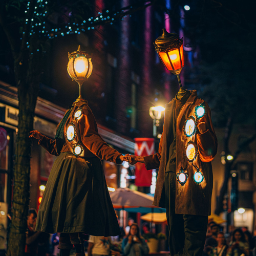 Déambulatoire nocturne avec Imagicario