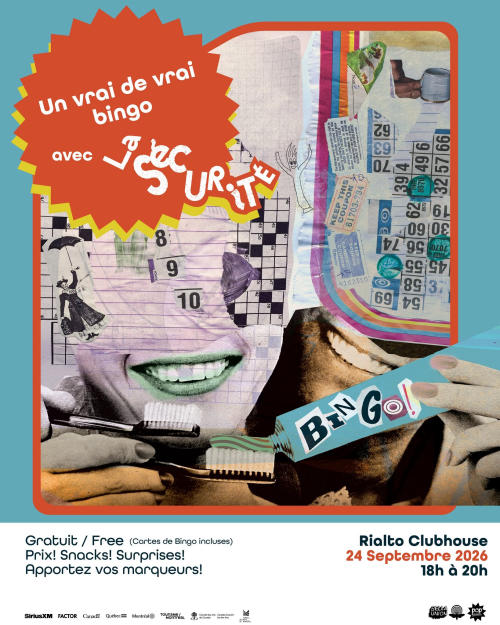 Un vrai de vrai bingo avec La Sécurité!