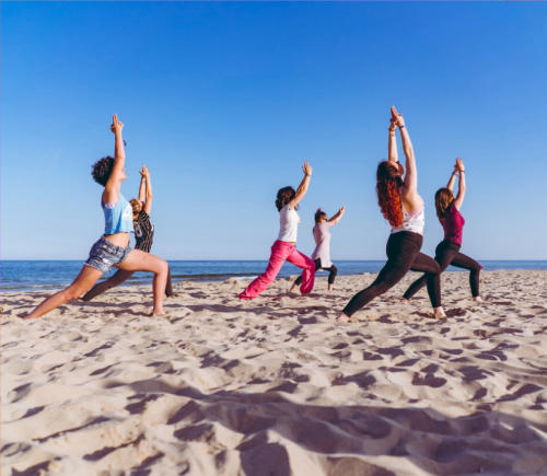 Yoga sur la playa