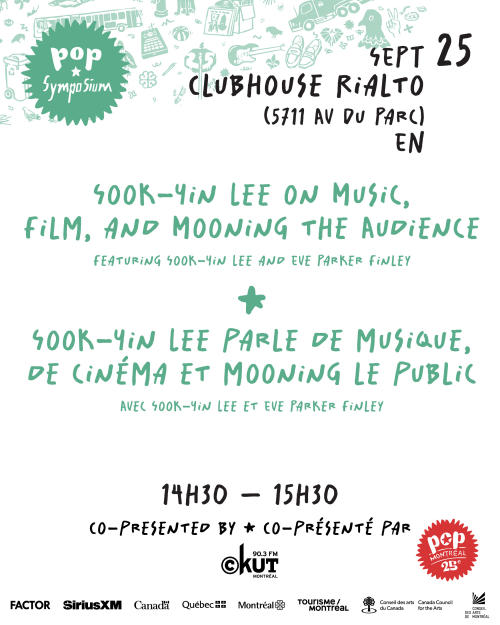 Sook-Yin Lee parle de musique, de cinéma et mooning le public