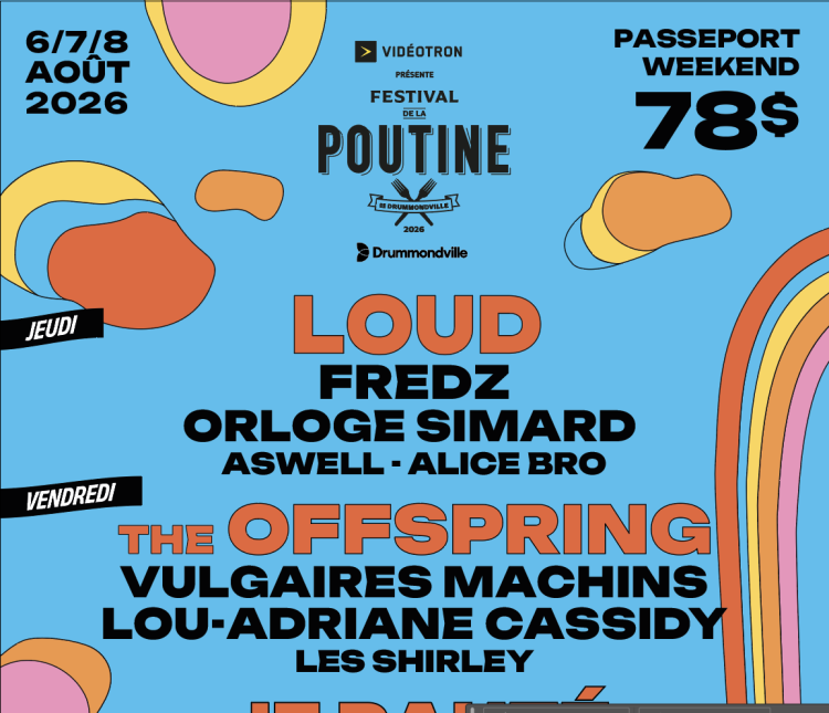 Festival de la Poutine de Drummondville 2026